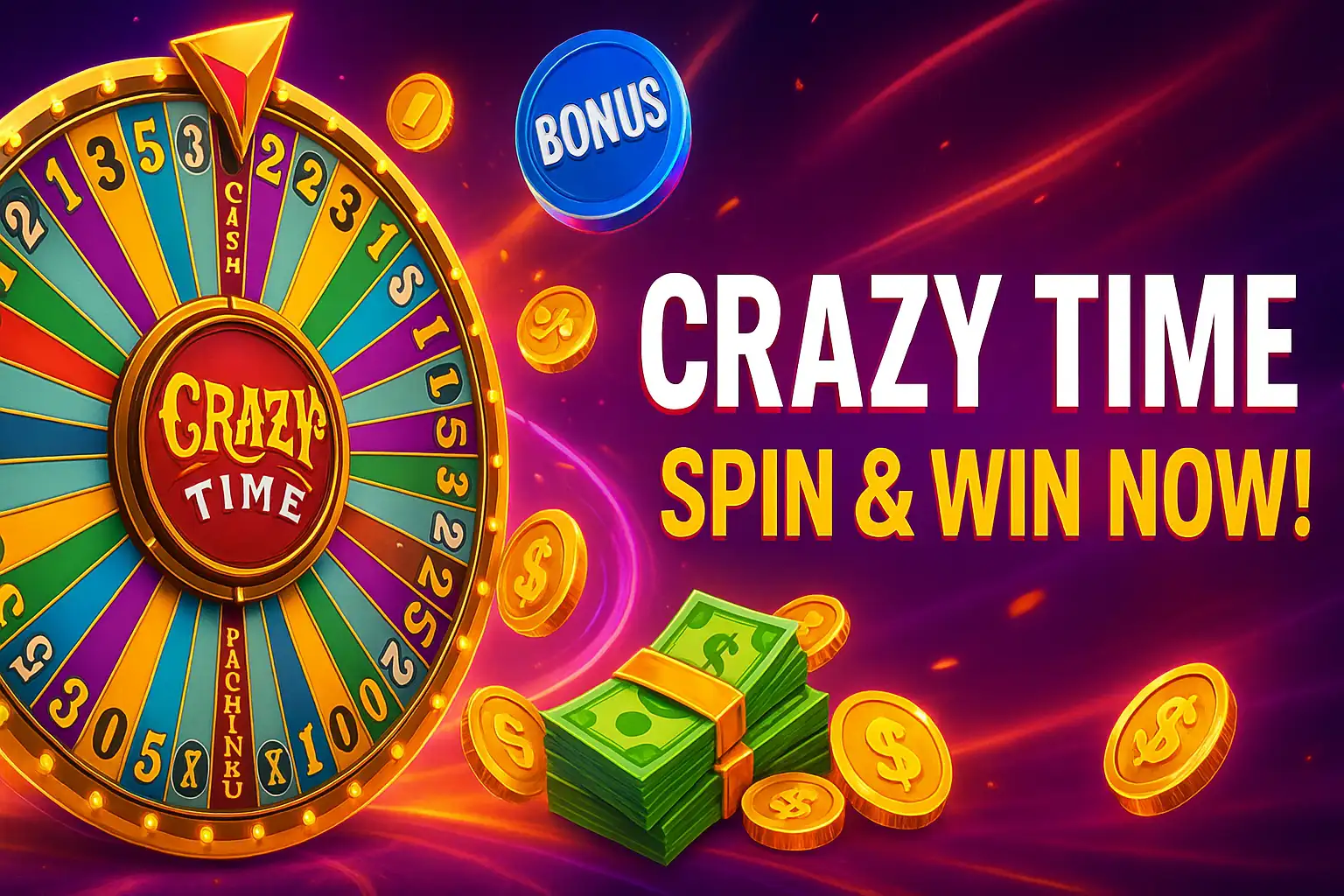 Crazy Time en 1win Casino